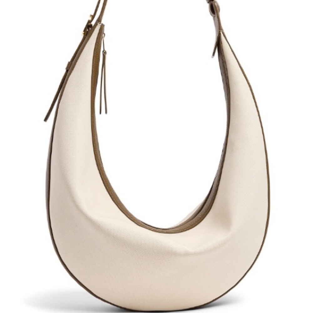 KHAITE Augustina Cotton Canvas Hobo Bag